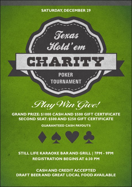 Texas Hold 'Em Club Flyer Product Front
